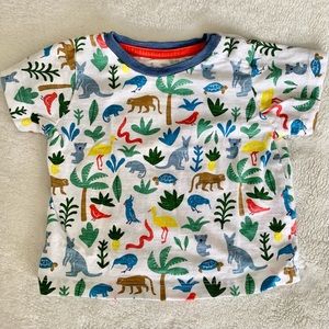 Baby Boden Tee in Colorful Outback Print, Size 3-6M